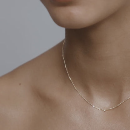 Letter Initial Chained Necklace