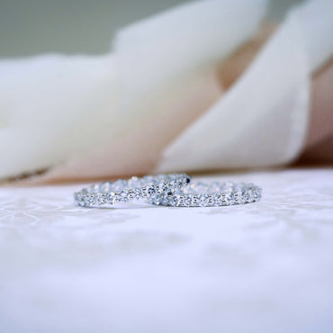 1.0 TCW Round Cut Moissanite Prong Set Inside Out Hoops Earrings in Gold 6