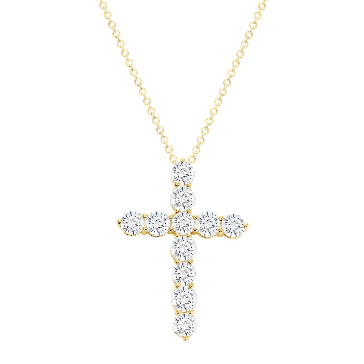 Classic 1.0 TCW Moissanite Diamond Solitaire Pendant Necklace in Solid Gold 4