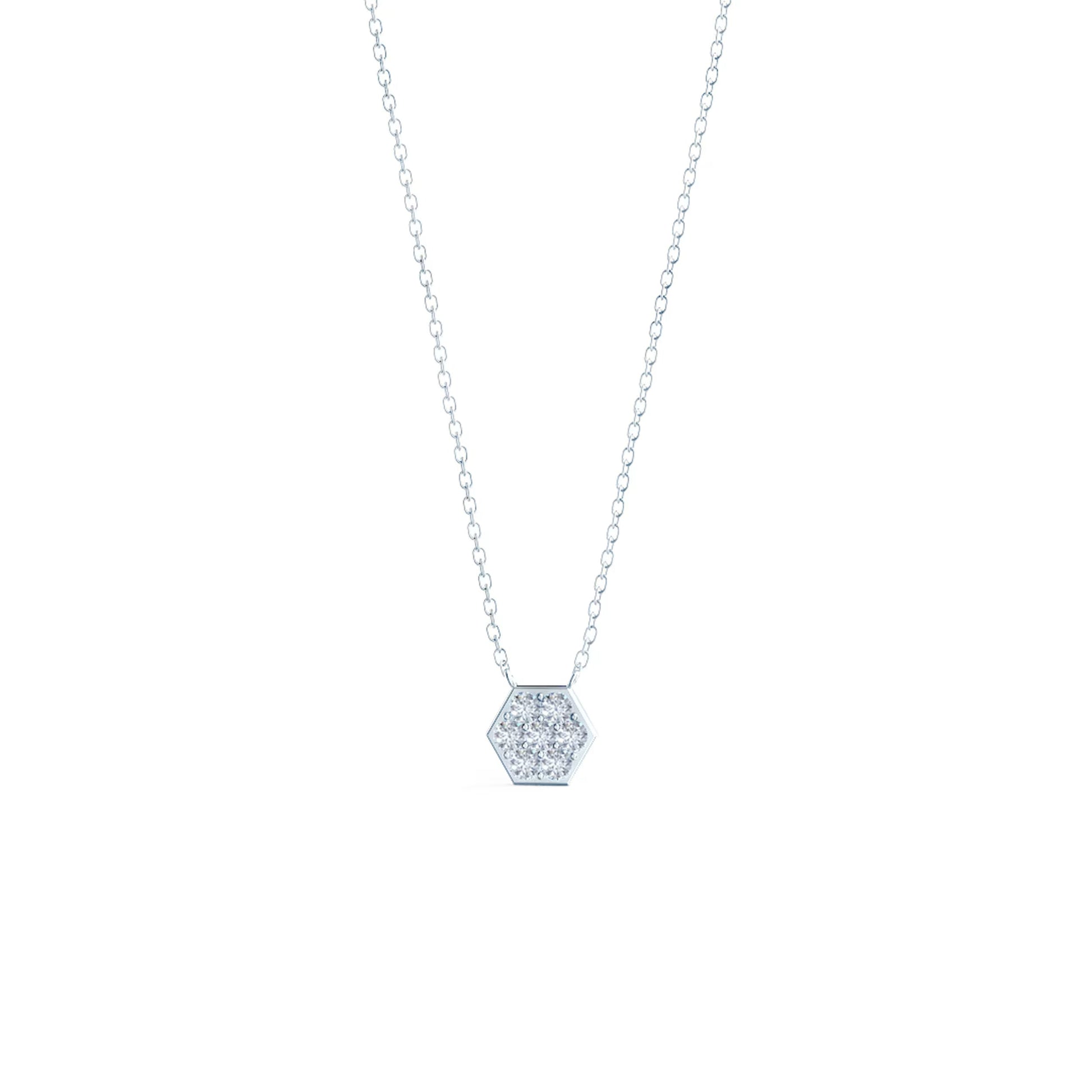 0.30 CT Round Moissanite Diamond Pendant Necklace in Solid Gold 7