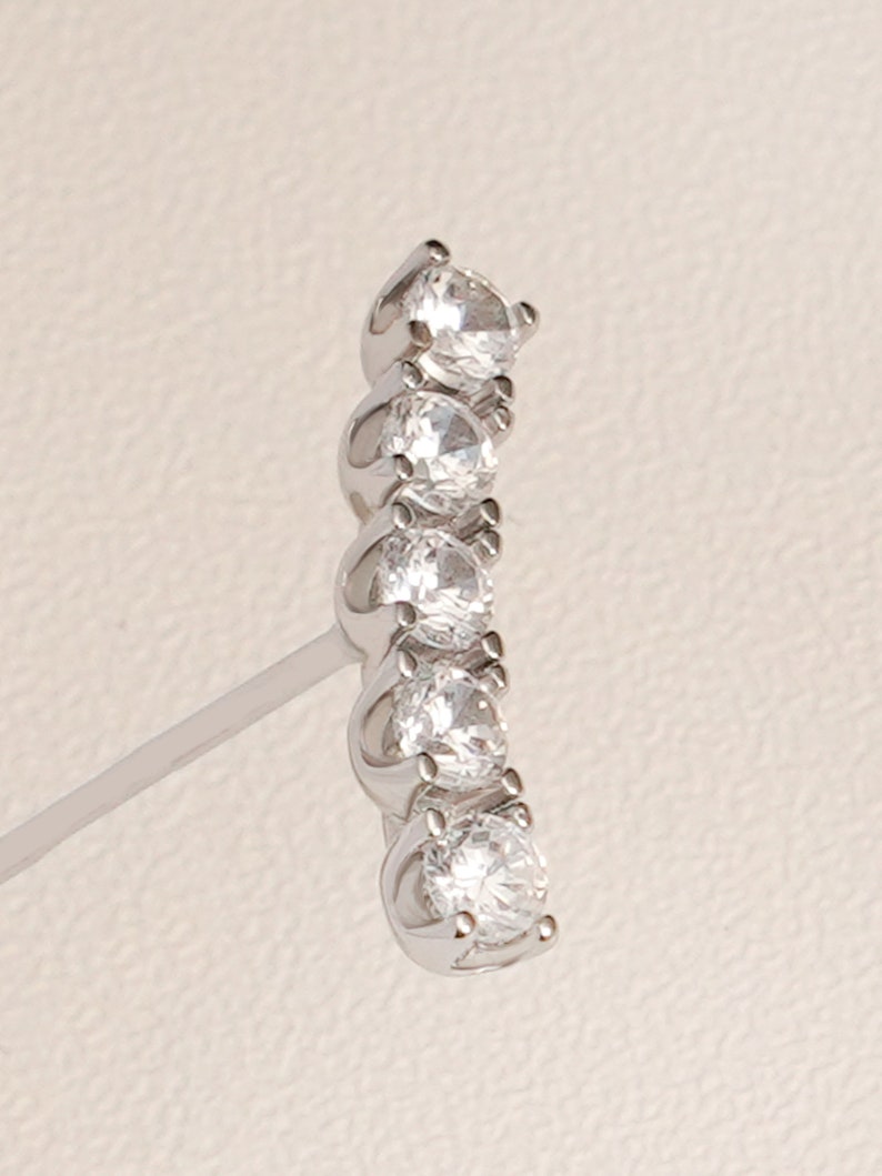 0.30 TCW Round Cut Moissanite Stud Earrings in Gold 7