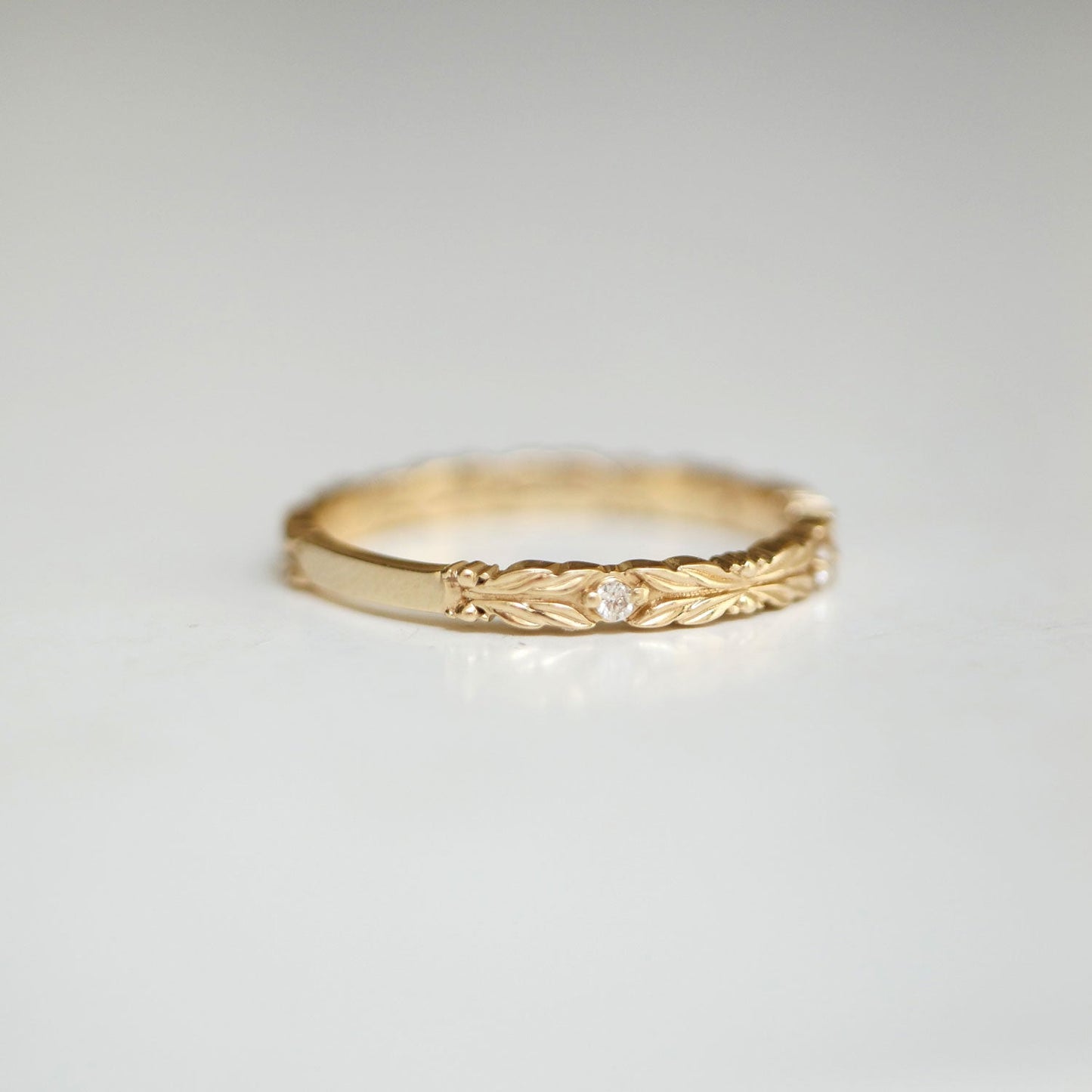 0.25 TCW Round Shaped Half Eternity Lab Grown Diamond Wedding Band