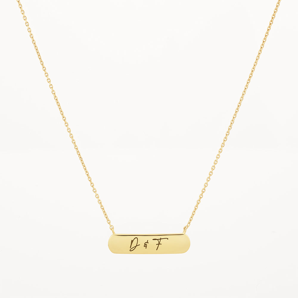 Engravable Horizontal Necklace