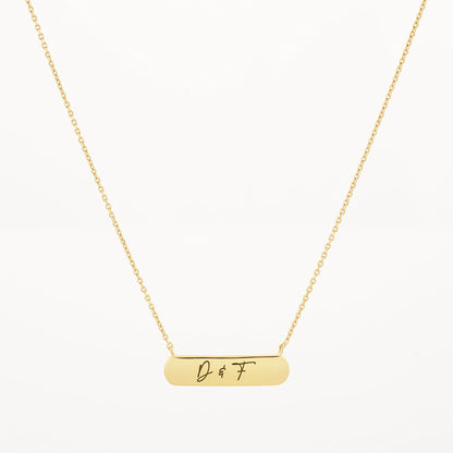 Engravable Horizontal Necklace