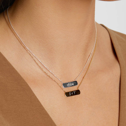 Engravable Horizontal Necklace