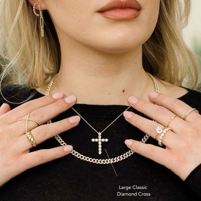 Classic 1.0 TCW Moissanite Diamond Solitaire Pendant Necklace in Solid Gold 6