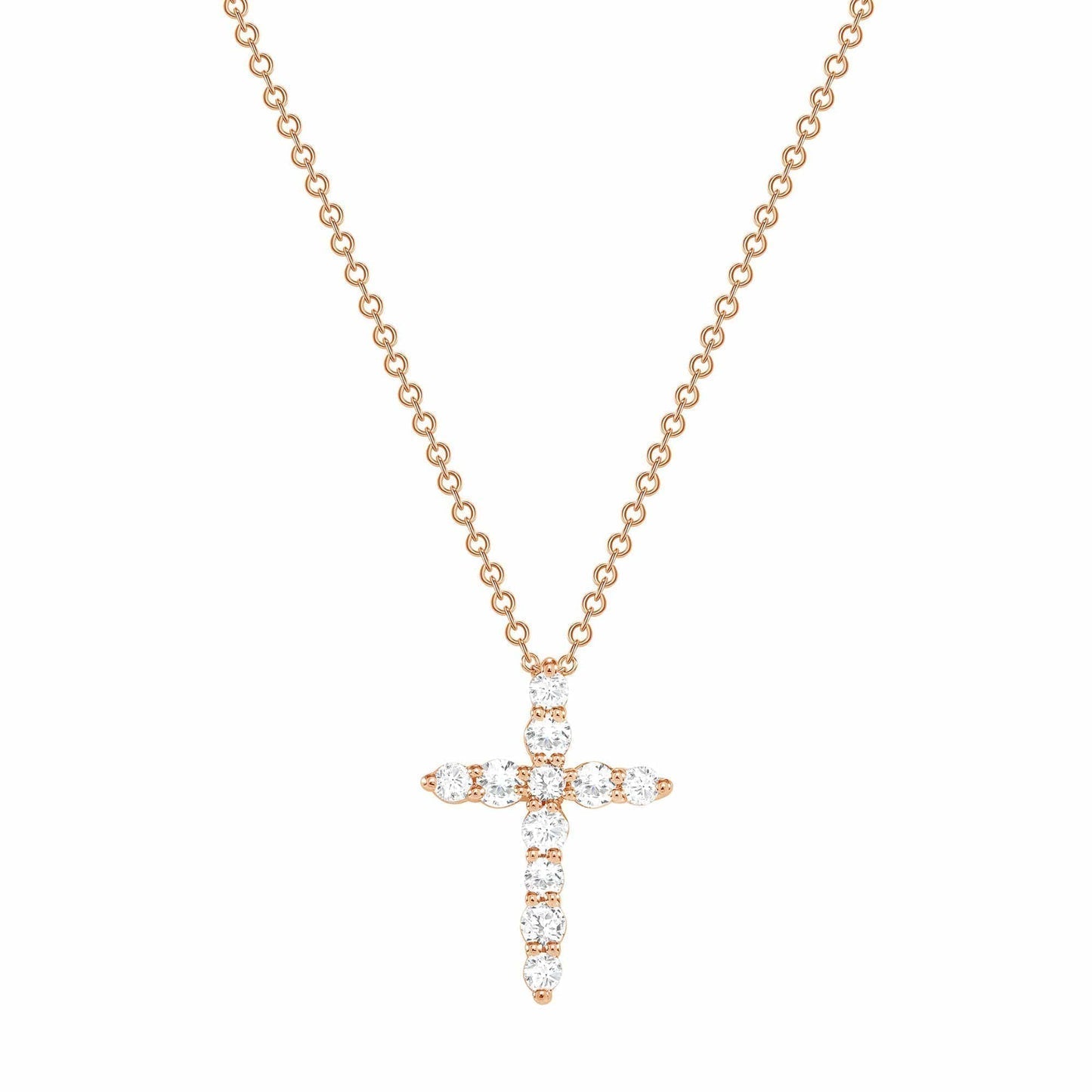 Classic 1.0 TCW Moissanite Diamond Solitaire Pendant Necklace in Solid Gold 2