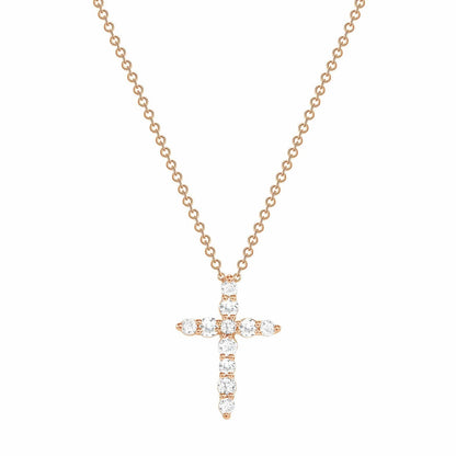 Classic 1.0 TCW Moissanite Diamond Solitaire Pendant Necklace in Solid Gold 2