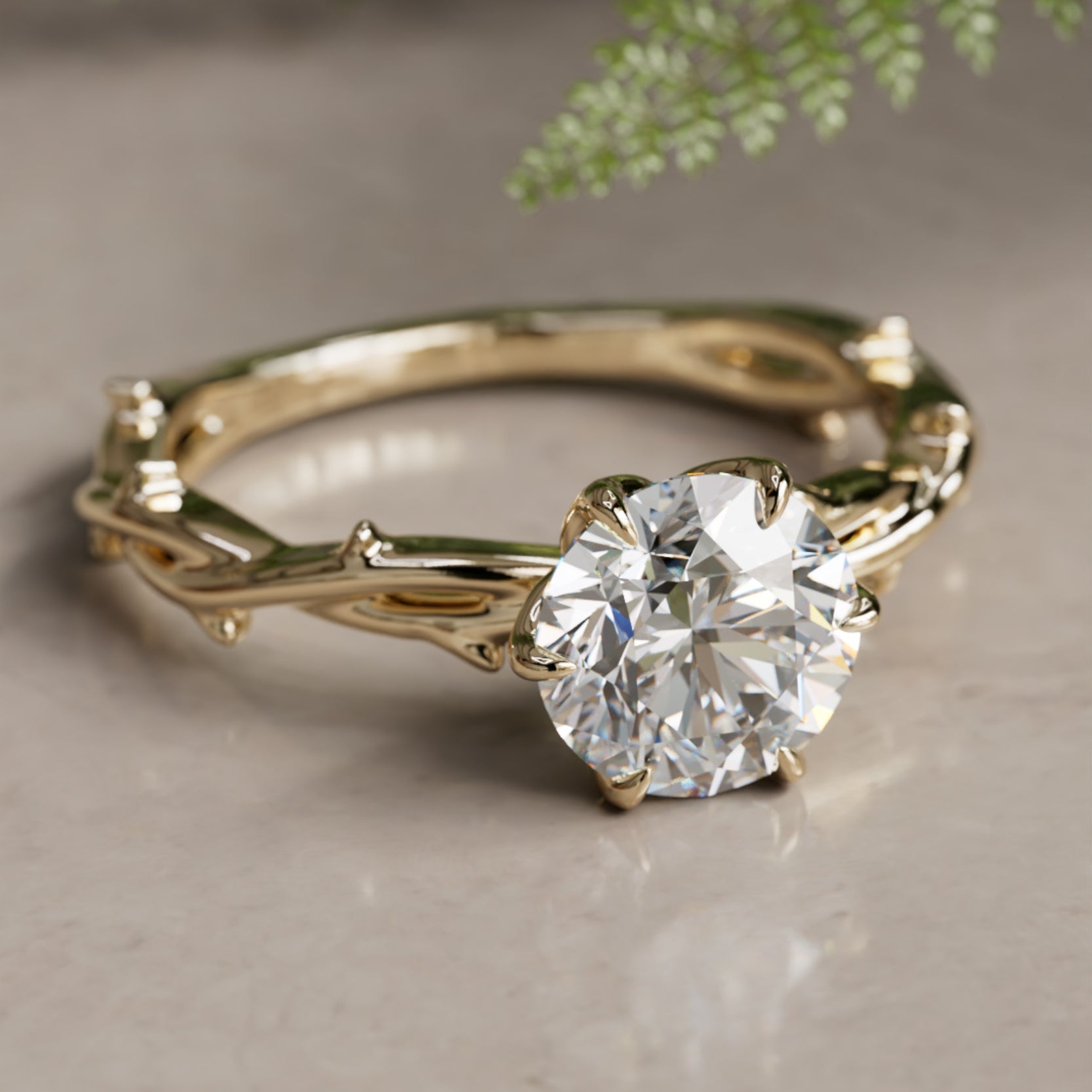 Marquise Shaped Three Stone Lab Grown Diamond Engagement Ring