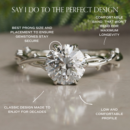 Marquise Shaped Three Stone Lab Grown Diamond Engagement Ring