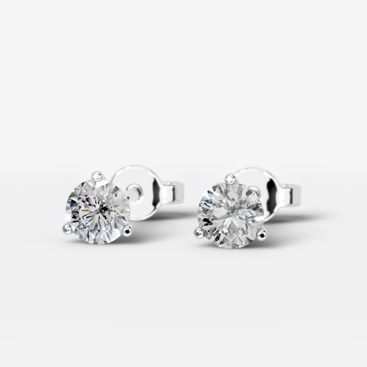 0.5 TCW Round Lab Grown Diamond Studs