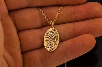 Fingerprint Custom Pendant Necklace