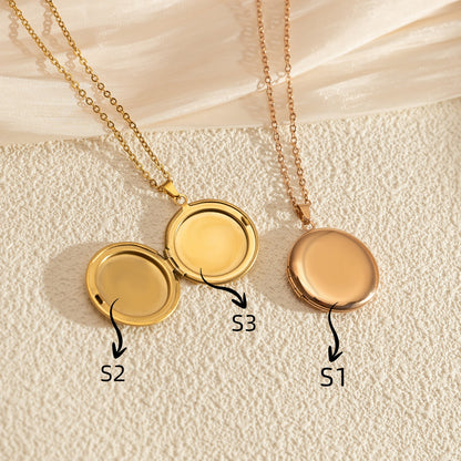 Paw Print Locket Necklace