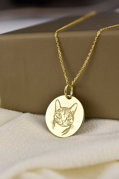 Pet Personalised Sketch Pendant