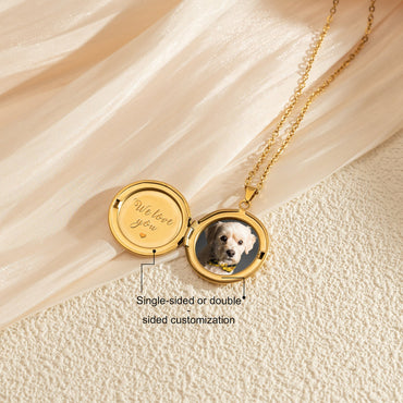 Paw Print Locket Necklace