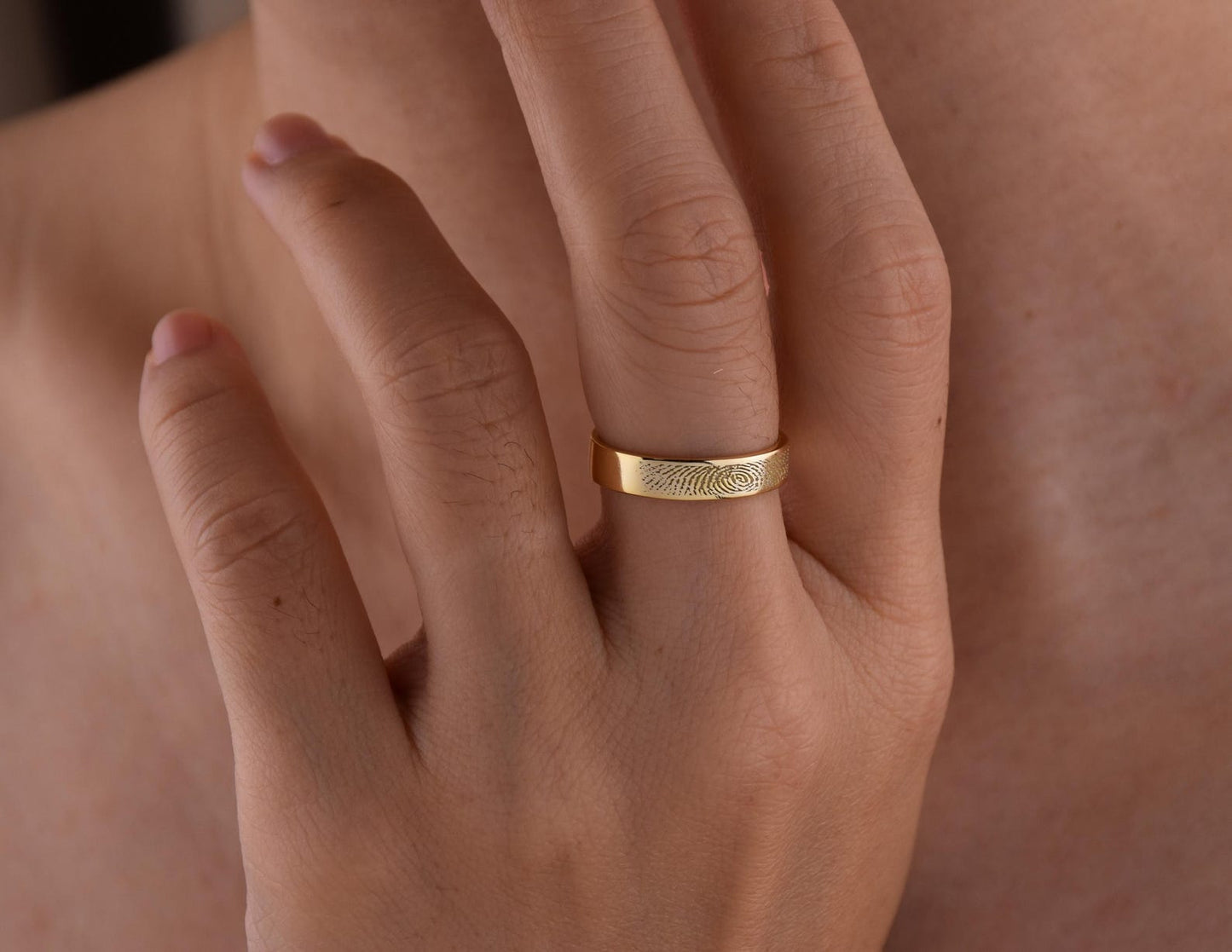 Fingerprint Wedding Band