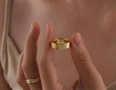 Fingerprint Wedding Band