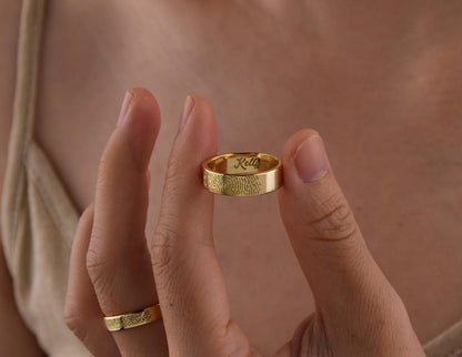 Fingerprint Wedding Band