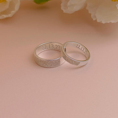 Fingerprint Wedding Band