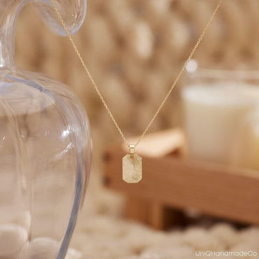 Fingerprint Dog Pendant Necklace