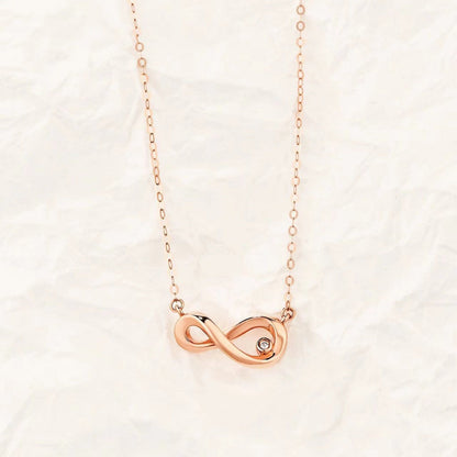 0.10 CT Round Infinity Moissanite Necklace 3