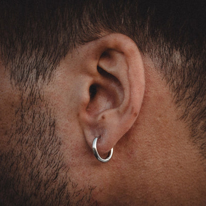 Mens Thick Hoop Earrings