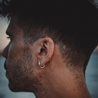 Mens Thick Hoop Earrings