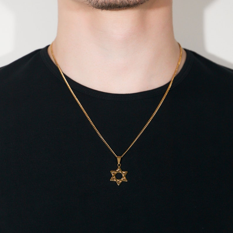 Star Pendant Necklace For Men