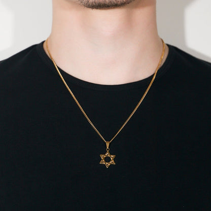 Star Pendant Necklace For Men
