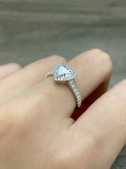 Marquise Shaped Three Stone Lab Grown Diamond Engagement Ring