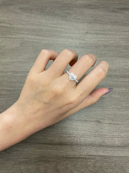 Marquise Shaped Three Stone Lab Grown Diamond Engagement Ring