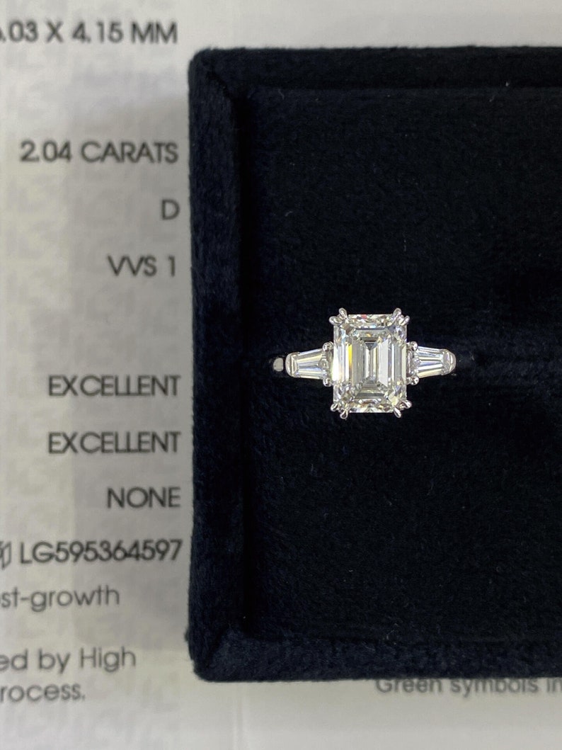 Marquise Shaped Three Stone Lab Grown Diamond Engagement Ring