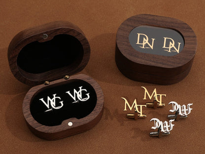 Initial Letter Cufflinks For Men