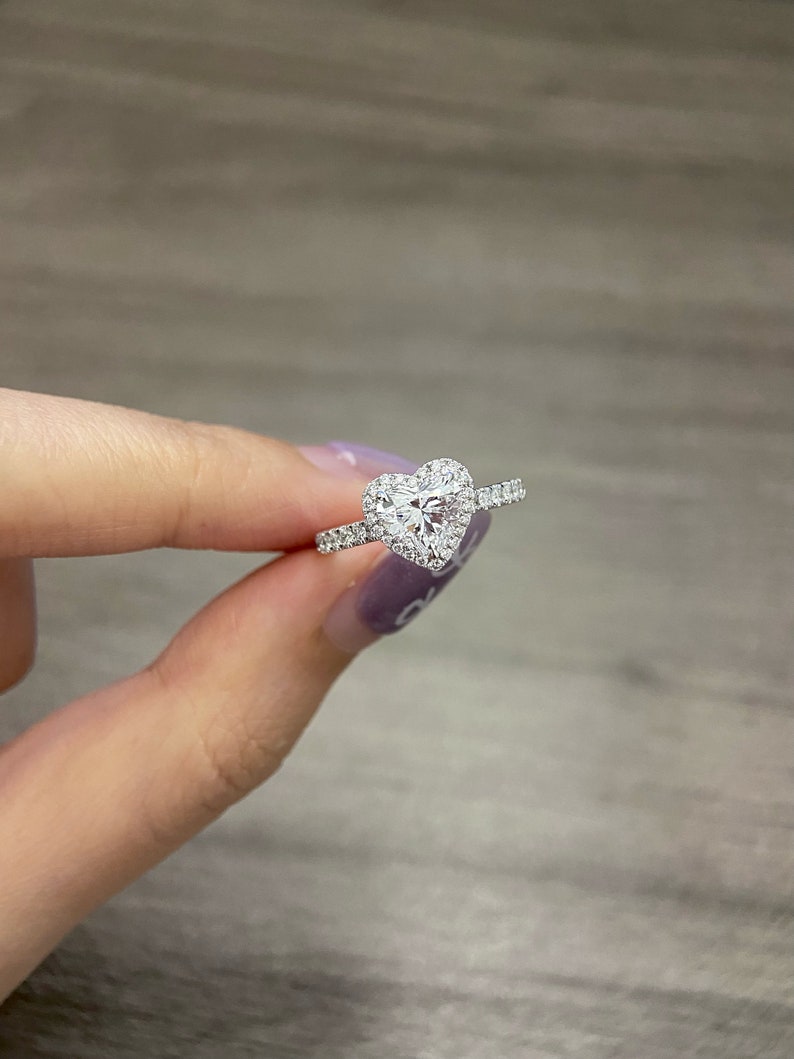 Marquise Shaped Three Stone Lab Grown Diamond Engagement Ring