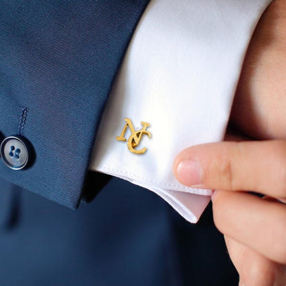 Initial Letter Cufflinks For Men