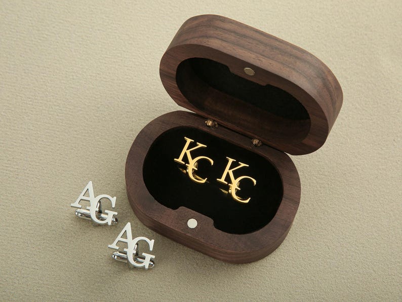 Initial Letter Cufflinks For Men