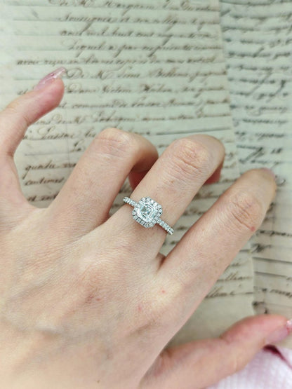 Marquise Shaped Three Stone Lab Grown Diamond Engagement Ring