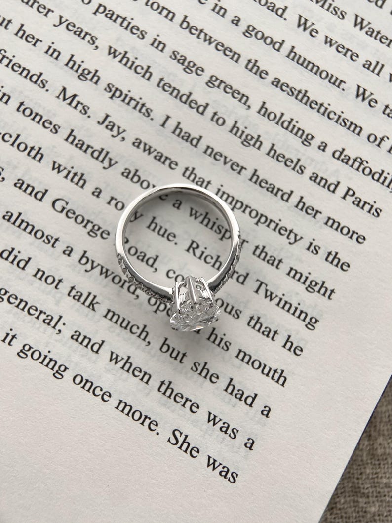Marquise Shaped Three Stone Lab Grown Diamond Engagement Ring