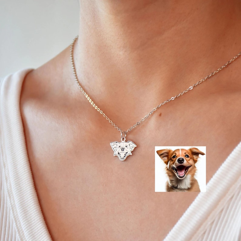 Pet Personalised Necklace (Sketch Customisation)