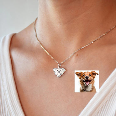 Pet Personalised Necklace (Sketch Customisation)