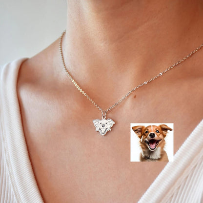 Pet Personalised Necklace (Sketch Customisation)