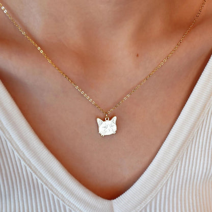 Pet Personalised Necklace (Sketch Customisation)