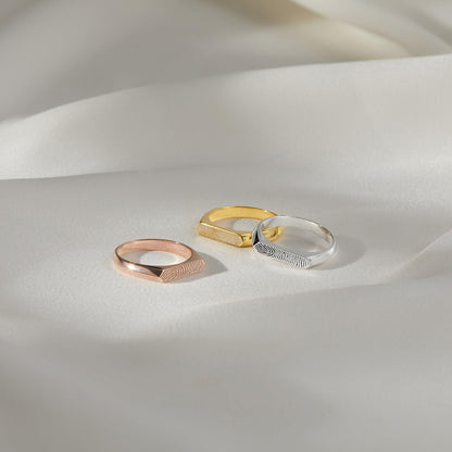 Fingerprint Wedding Band For Loved Ones