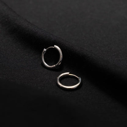 Mens Thick Hoop Earrings