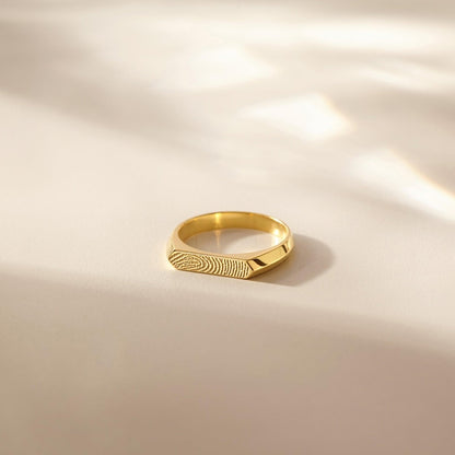 Fingerprint Wedding Band For Loved Ones