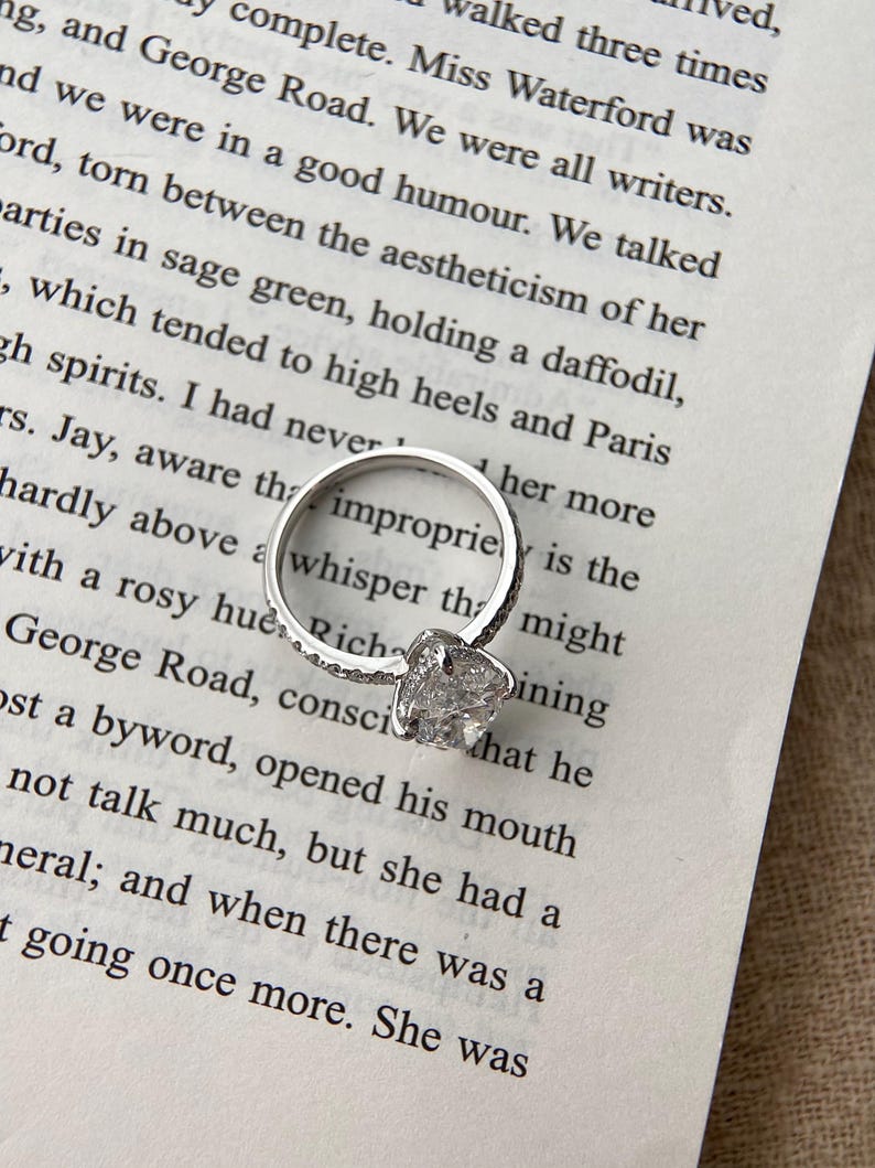 Marquise Shaped Three Stone Lab Grown Diamond Engagement Ring