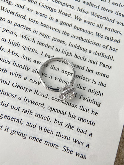 Marquise Shaped Three Stone Lab Grown Diamond Engagement Ring