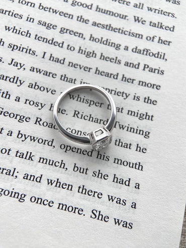 Marquise Shaped Three Stone Lab Grown Diamond Engagement Ring