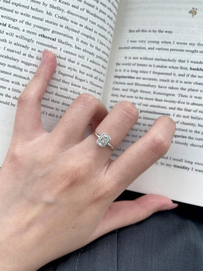 Marquise Shaped Three Stone Lab Grown Diamond Engagement Ring