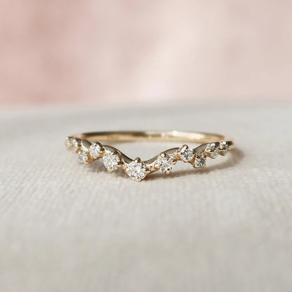 Marquise Cut Cluster Styled Lab Grown Bridal Ring Set